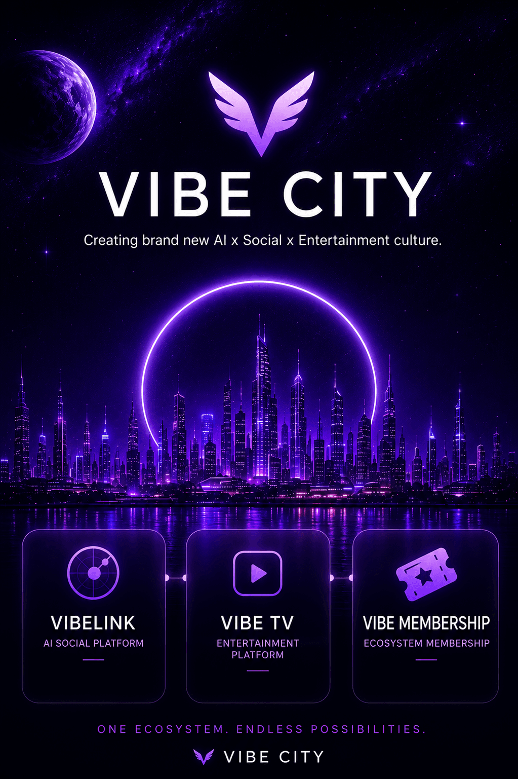 VIBE CITY AI social entertainment ecosystem